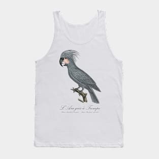 Grey Palm Cockatoo Parrot / L’Ara gris a Trompe - Jacques Barraband 19th century Illustration Tank Top